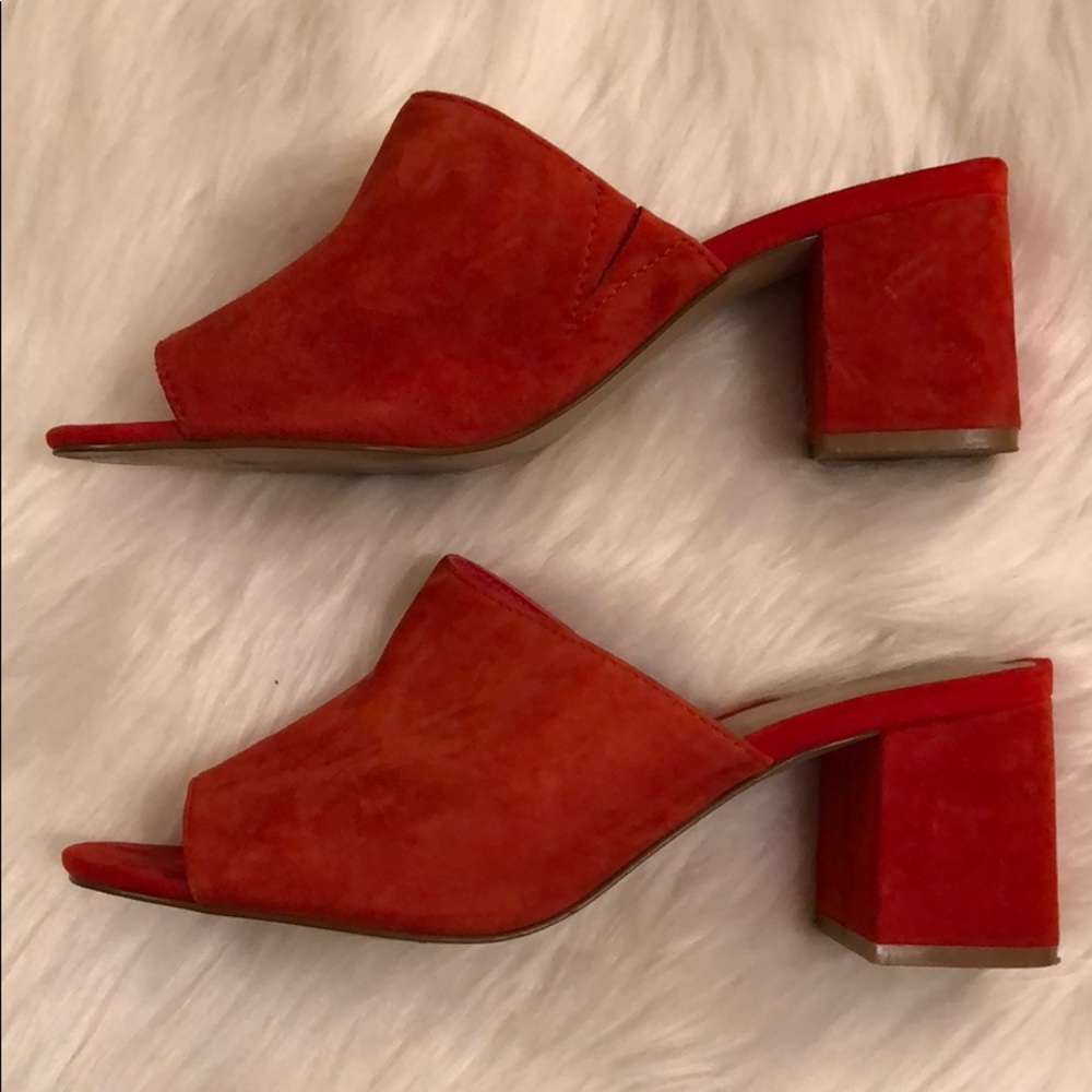 SOLD! Aldo open toe mule with block heel